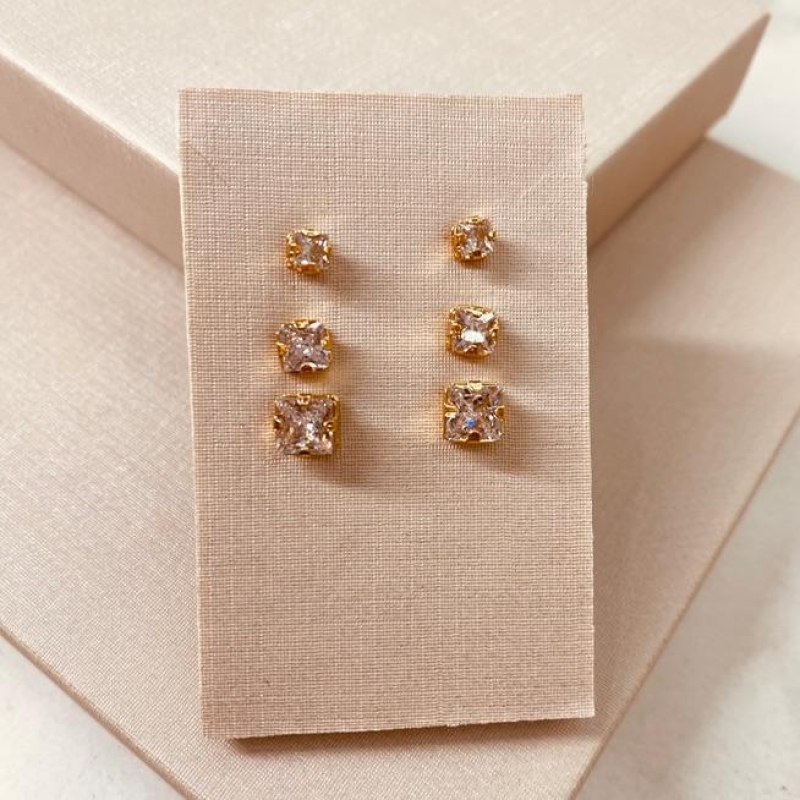 TR OURO ZIRCONIA QUADRADA CAIXA ALTA