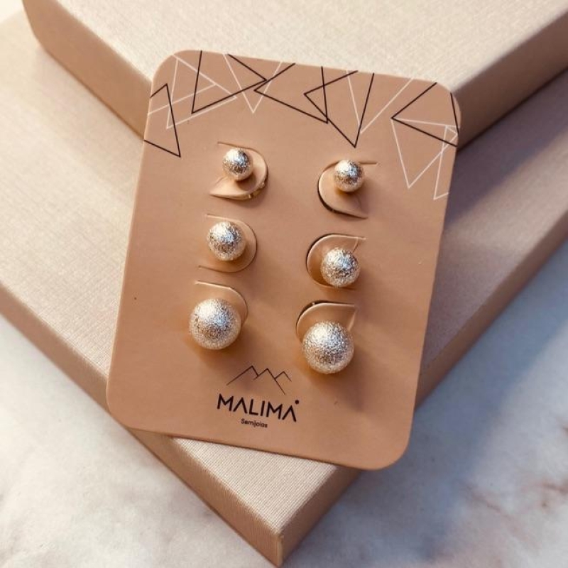 TR PRATA BOLINHA DIAMANTADA