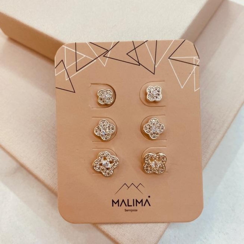 TR PRATA TREVO ZIRCONIA