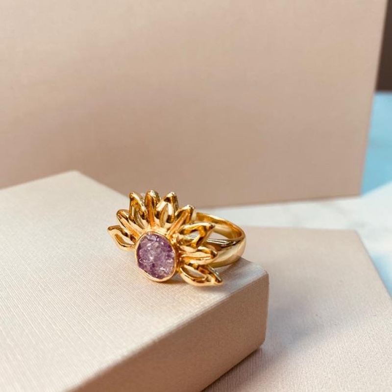 AN OURO GIRASSOL AMETISTA