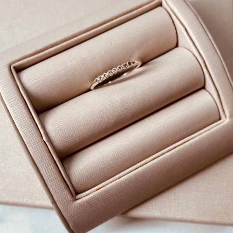 AN PRATA MEIA ALIANÇA MICROCRAVEJADO