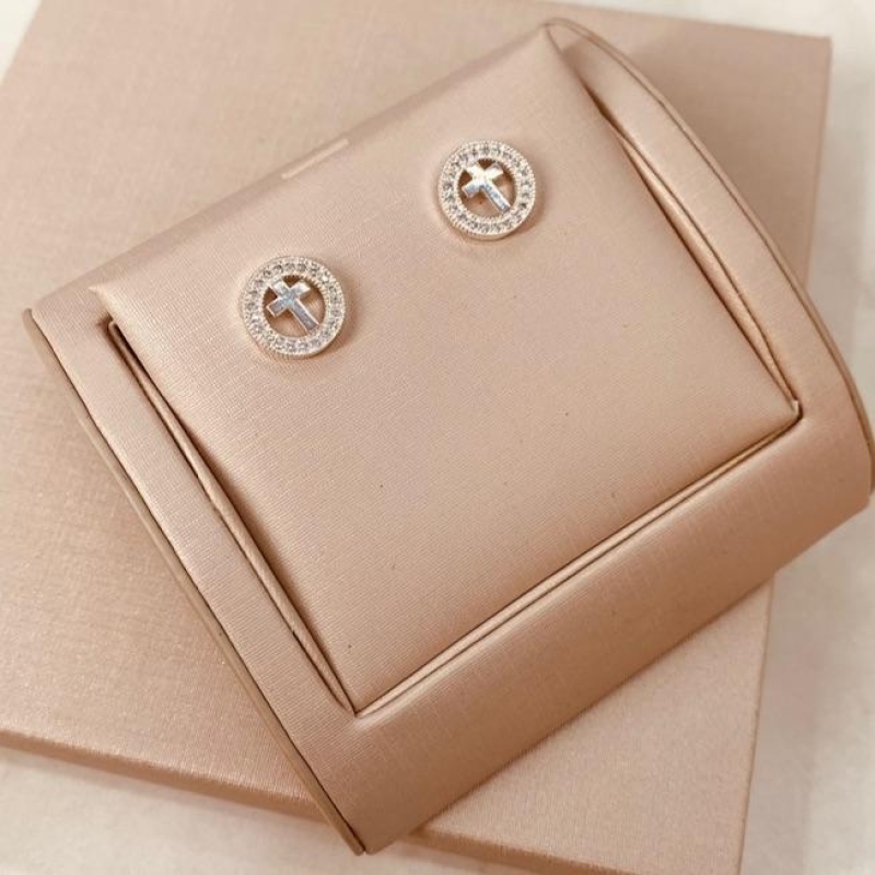 BR PRATA REDONDO CRUZ MICROCRAVEJADO