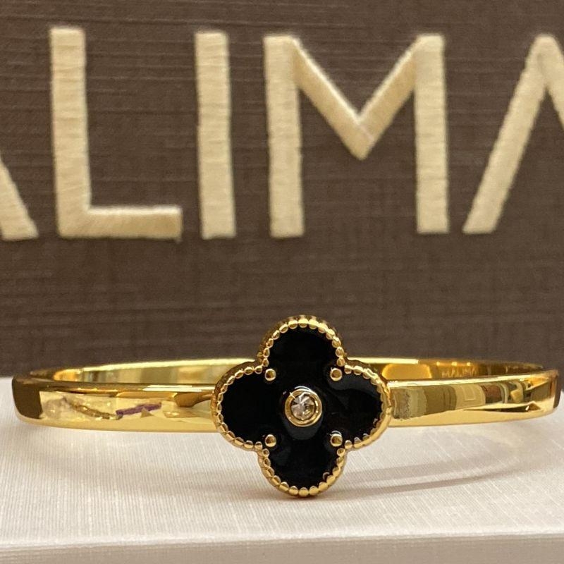 BRAC OURO VAN CLEEF PRETO