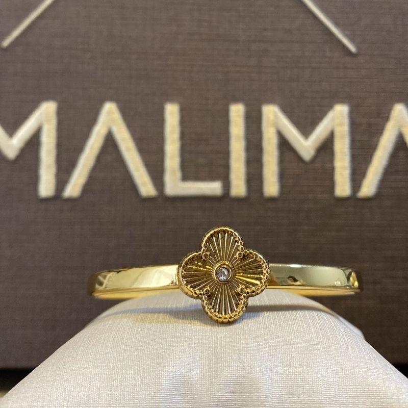 BRAC OURO VAN CLEEF ZIRCONIA