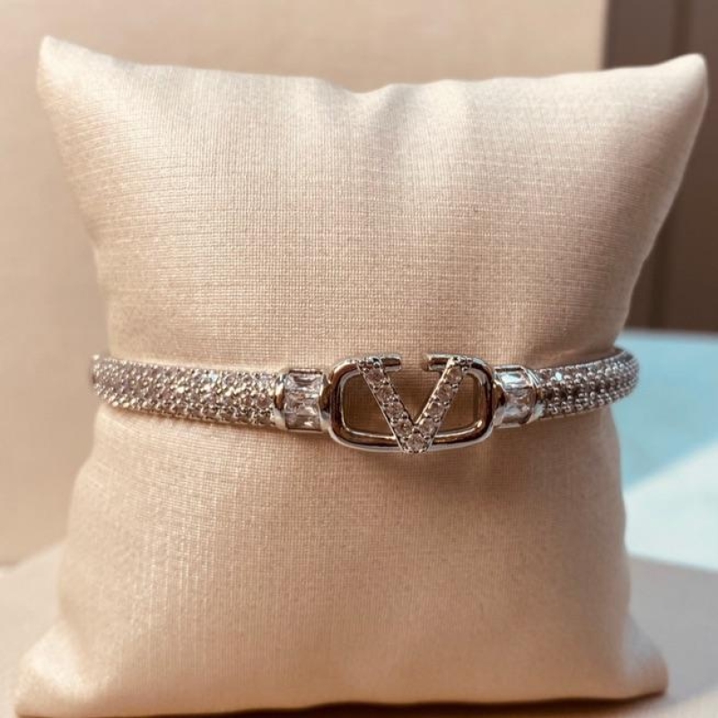 BRAC PRATA CRAVEJADO VALENTINO