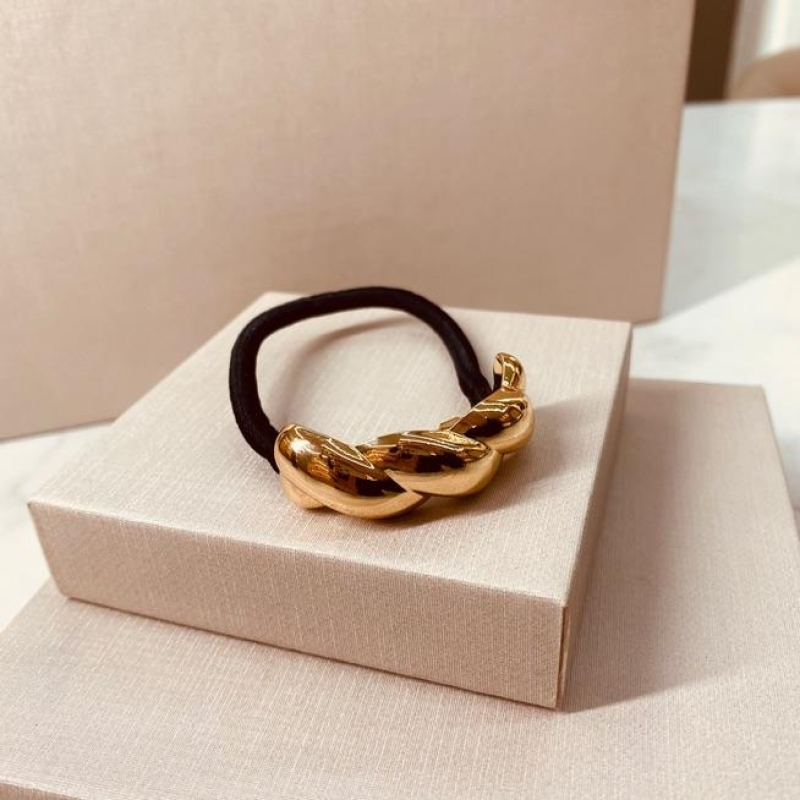 PRESILHA OURO ELASTICO CORDA