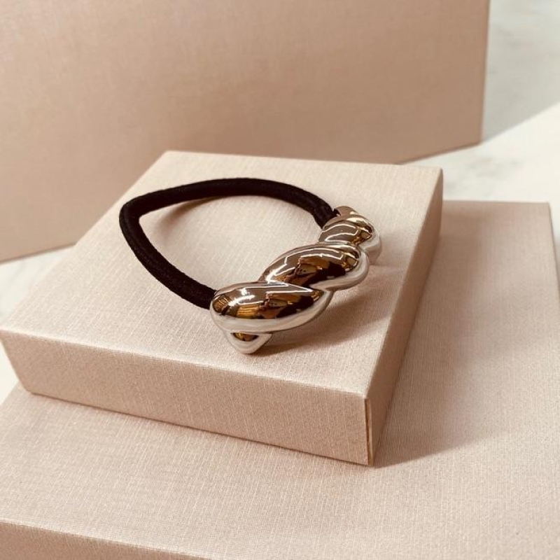 PRESILHA PRATA ELASTICO CORDA