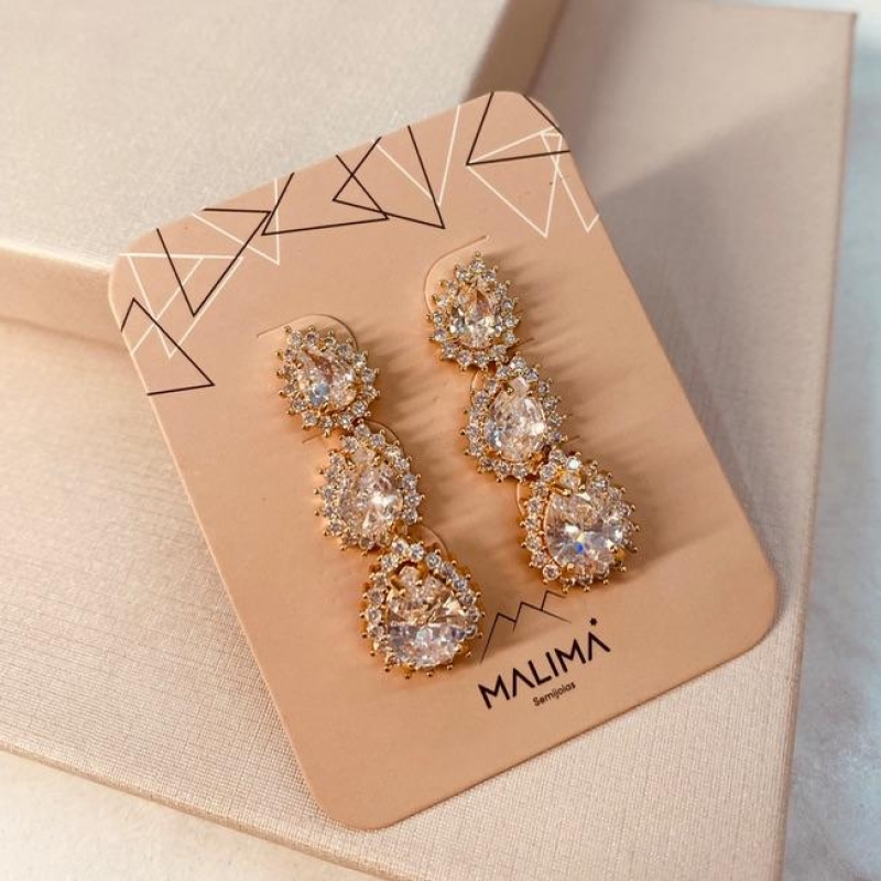 TR OURO GOTA MICRO CRAVEJADA EM VOLTA