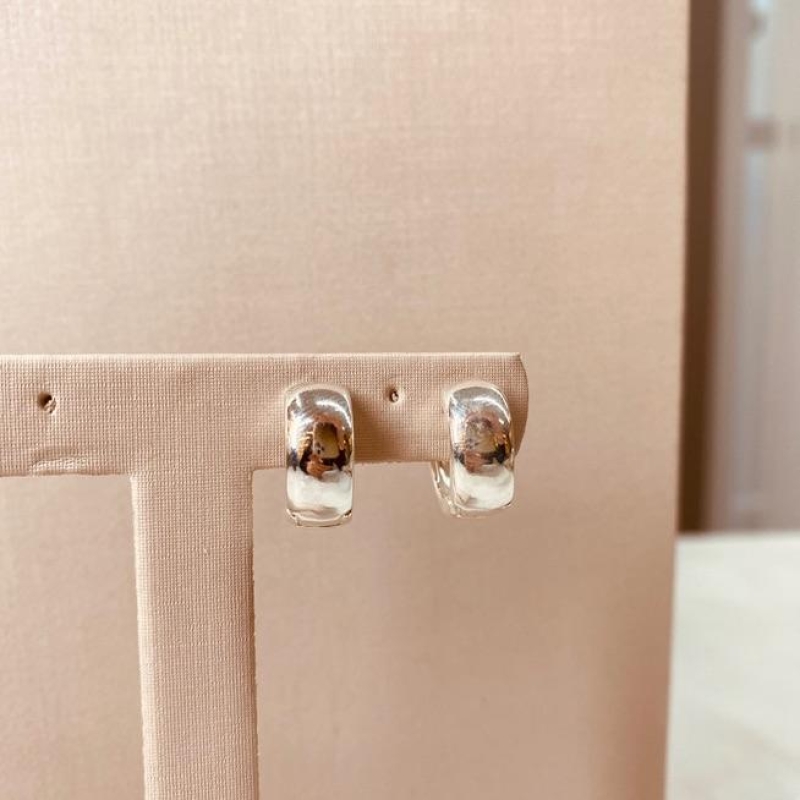 BR PRATA ARGOLA LISA 12MM