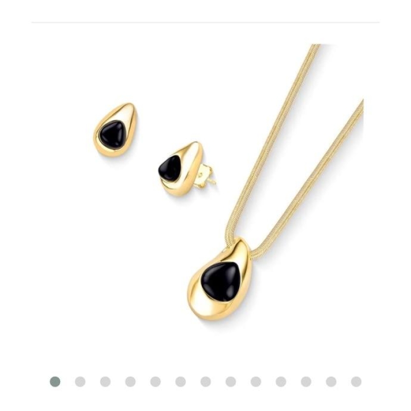 CJ OURO MOVIMENTO AGATA PRETA