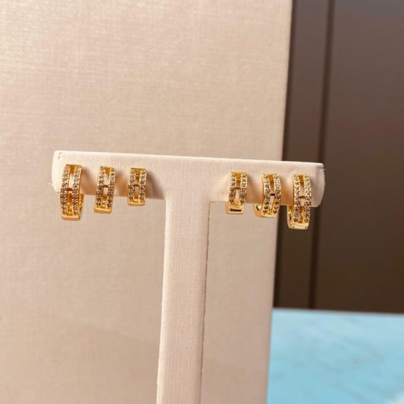 TR OURO ARGOLA MICRO CRAVEJADA VAZADA