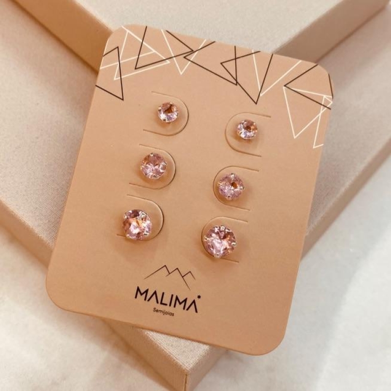 TR PRATA PONTO DE LUZ ROSA