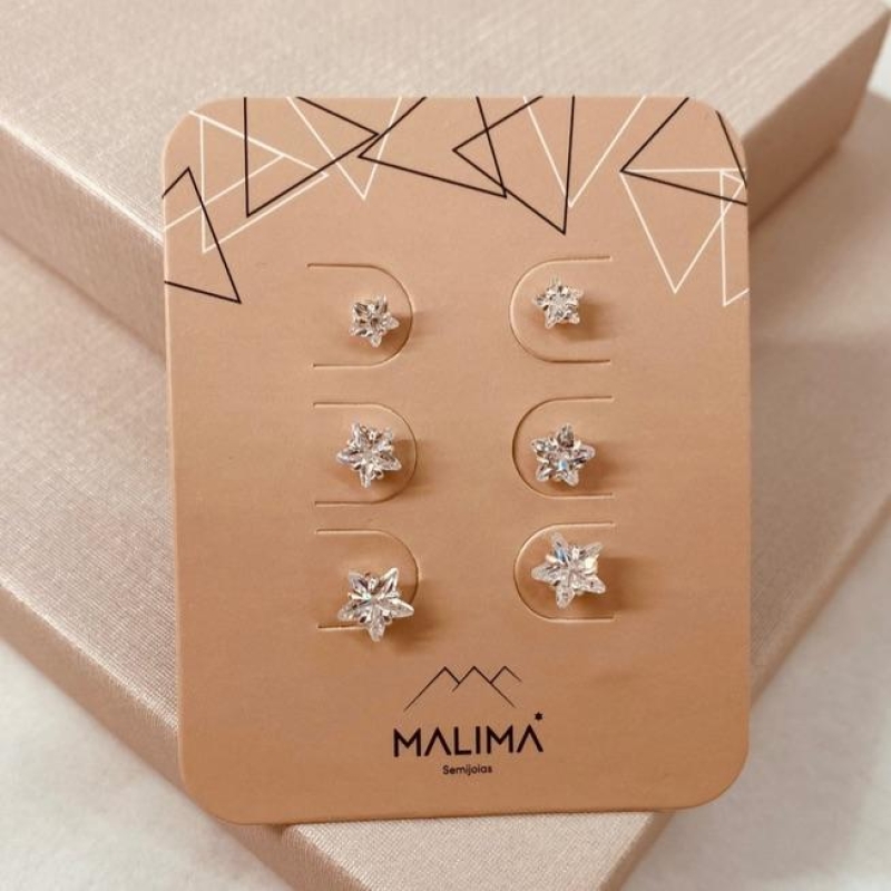 TR PRATA ZIRCONIA ESTRELA