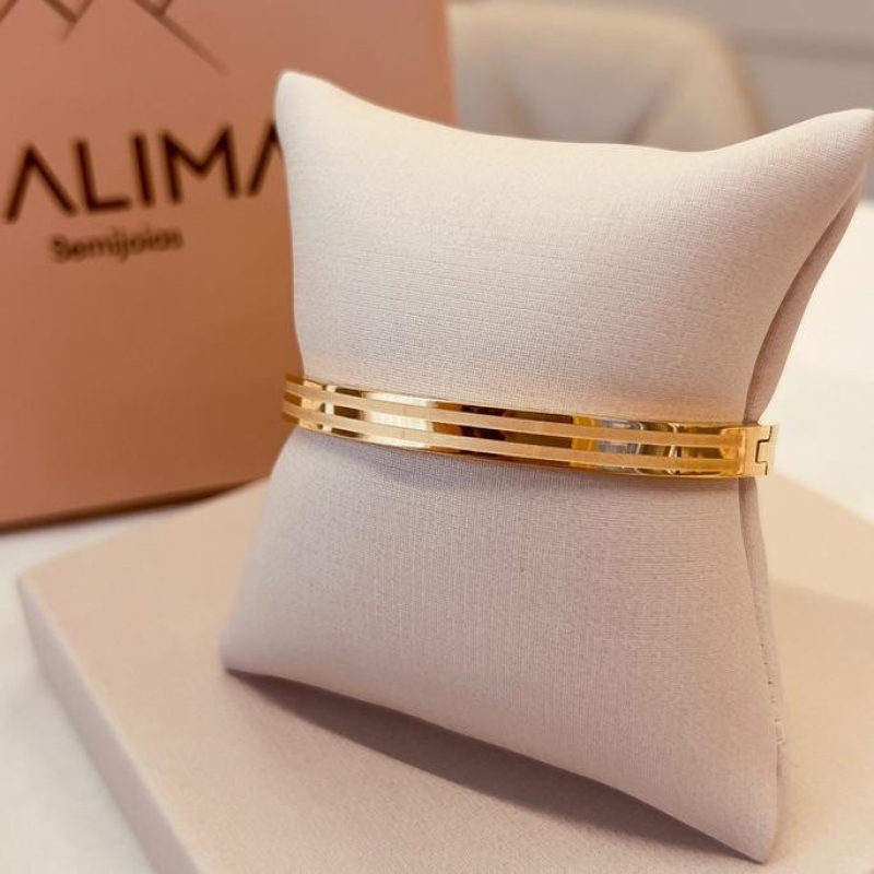 BRAC STEEL PREMIUM DOURADO LISO E FOSCO