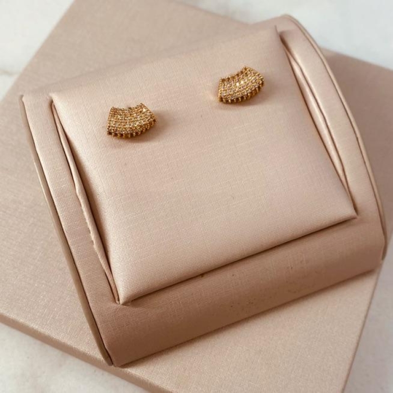 BR OURO EARCUFF MICRO CRAVEJADO P