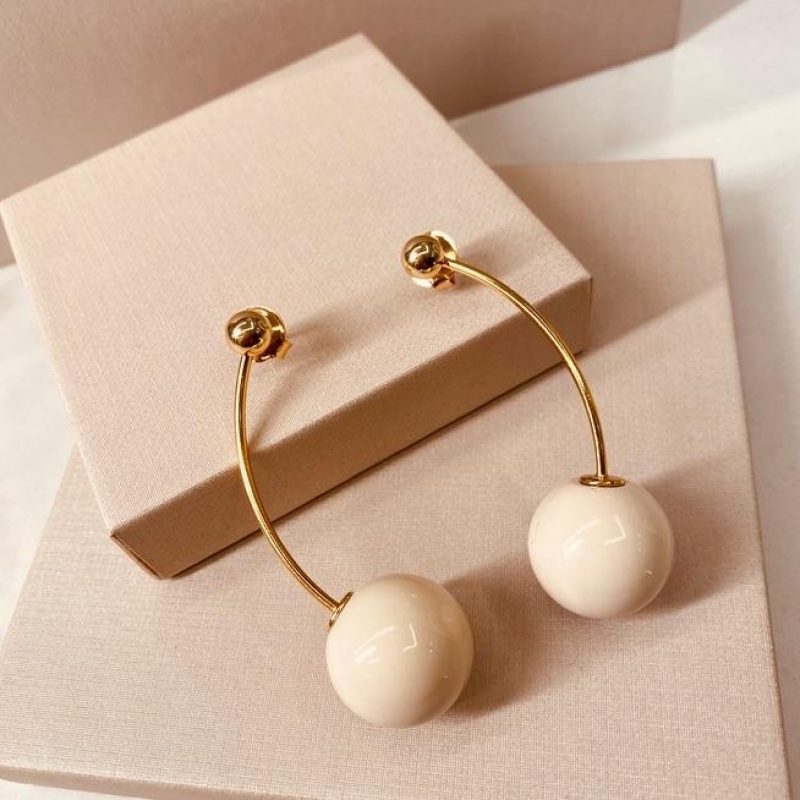 BR OURO PENDULO BOLA G OFF WHITE