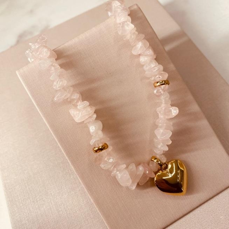 CL OURO QUARTZO ROSA