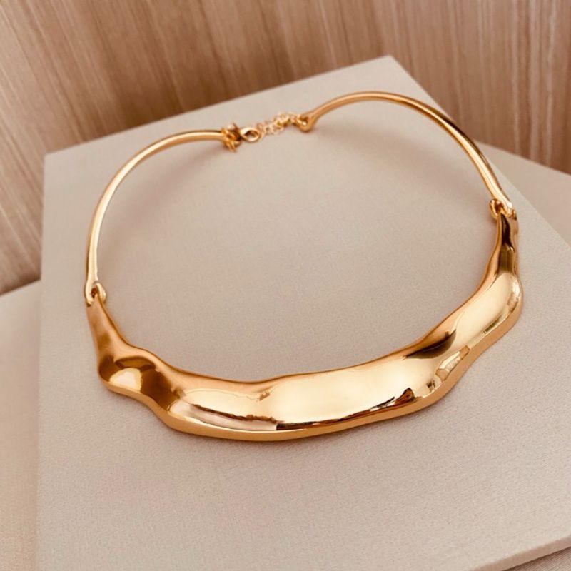 ARO OURO MARTELADO ONDULADO