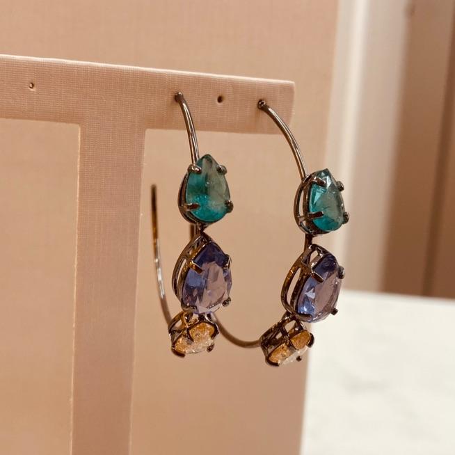 BR NEGRO ARGOLA FINA 2 GOTAS FUSIONS