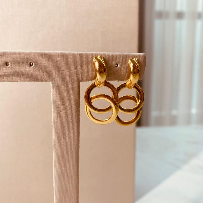 BR OURO 2 CIRCULOS ENTRELAÇADOS