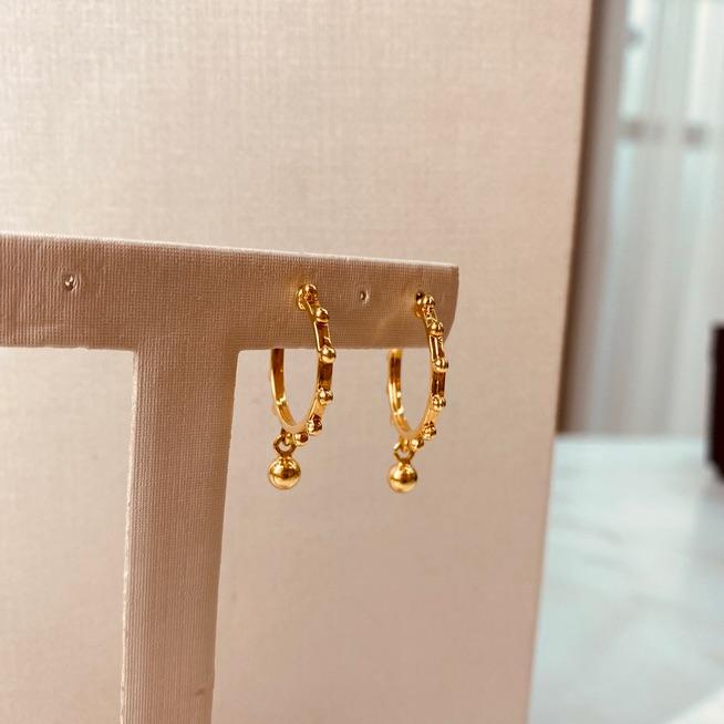 BR OURO ARGOLA FINA BOLAS