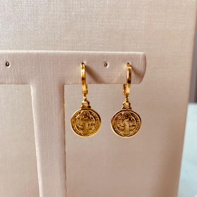 BR OURO ARGOLA FINA PG SÃO BENTO