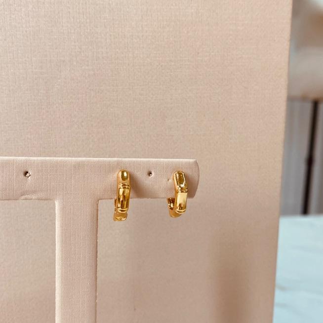 BR OURO ARGOLA GEOMETRICA