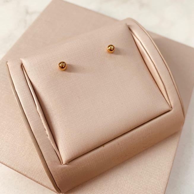 BR OURO BOLA LISA 4MM