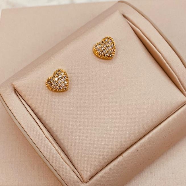 BR OURO CORAÇÃO CRAVEJADO M