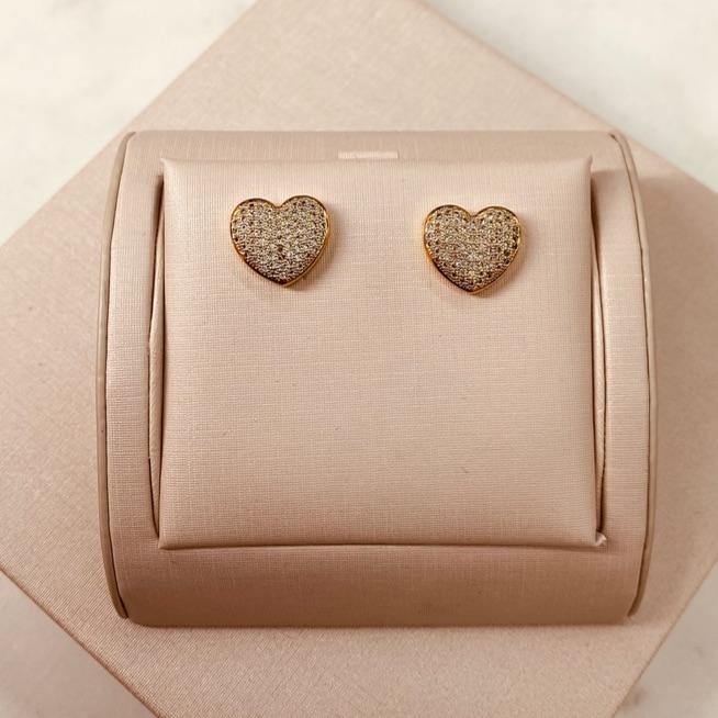 BR OURO CORAÇÃO MICROCRAVEJADO G