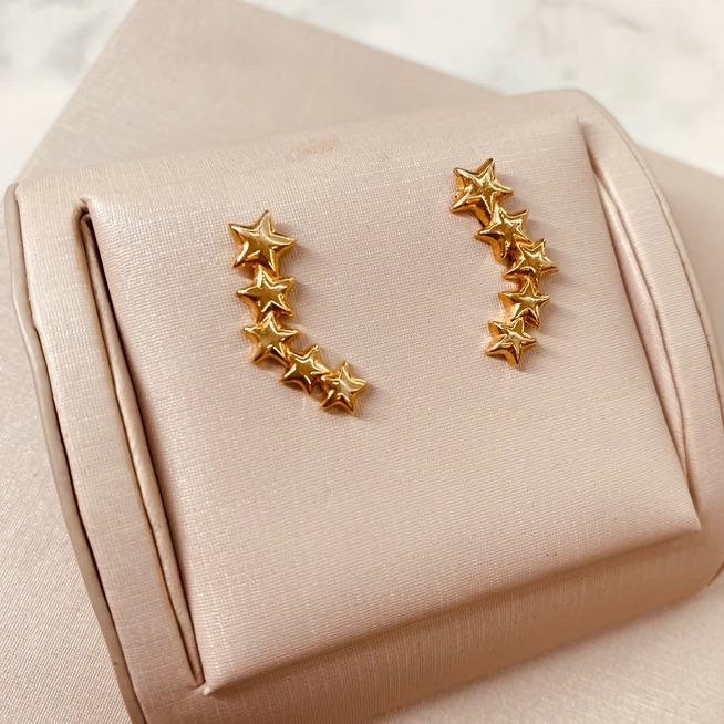 BR OURO EARCUFF ESTRELA