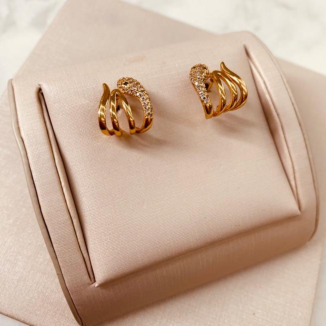 BR OURO EARHOOK COBRA