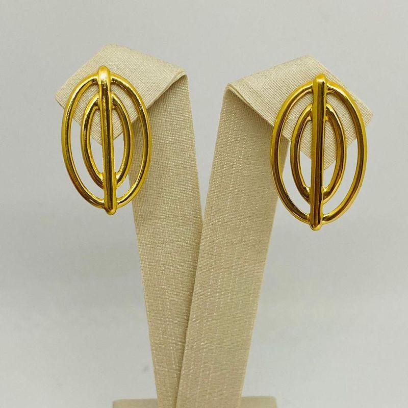 BR OURO OVAL VAZADO 2 FIOS