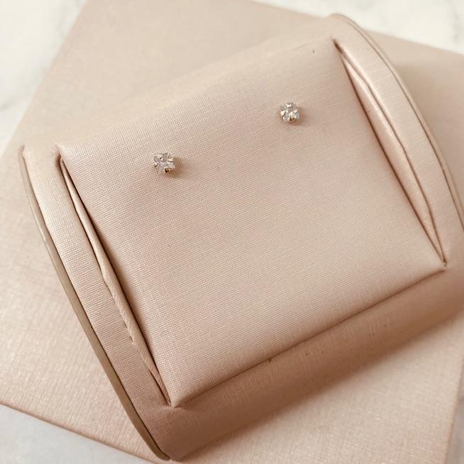 BR PRATA 925 ZIRCONIA QUADRADA BABY 3MM