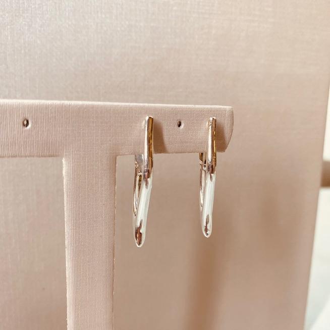 BR PRATA ARGOLA COMPRIDA FINA ORGANICA