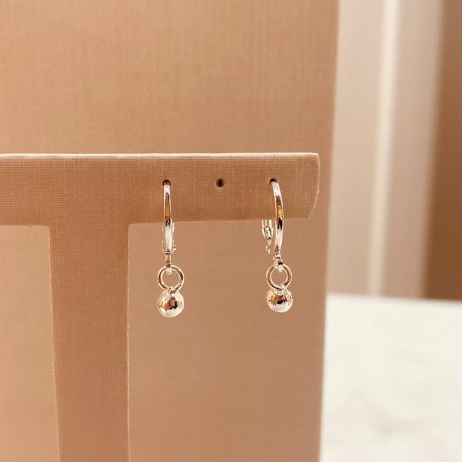 BR PRATA ARGOLA FINA PG BOLA LISA