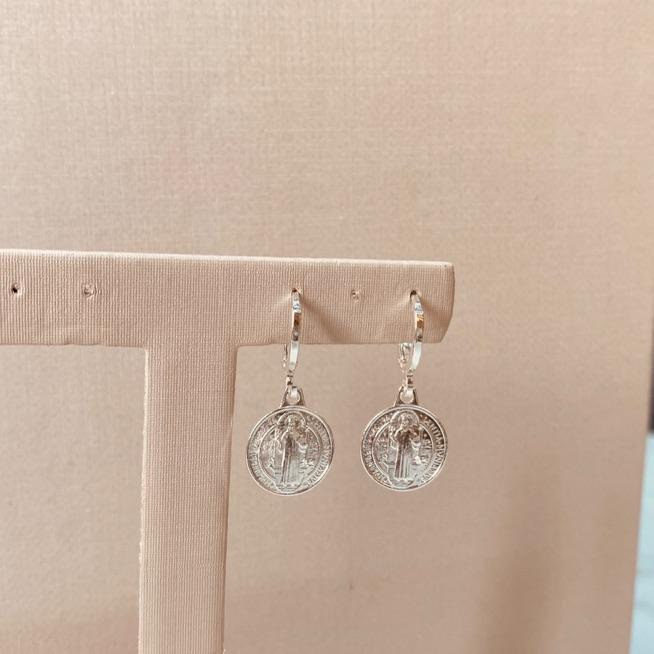 BR PRATA ARGOLA FINA PG SÃO BENTO