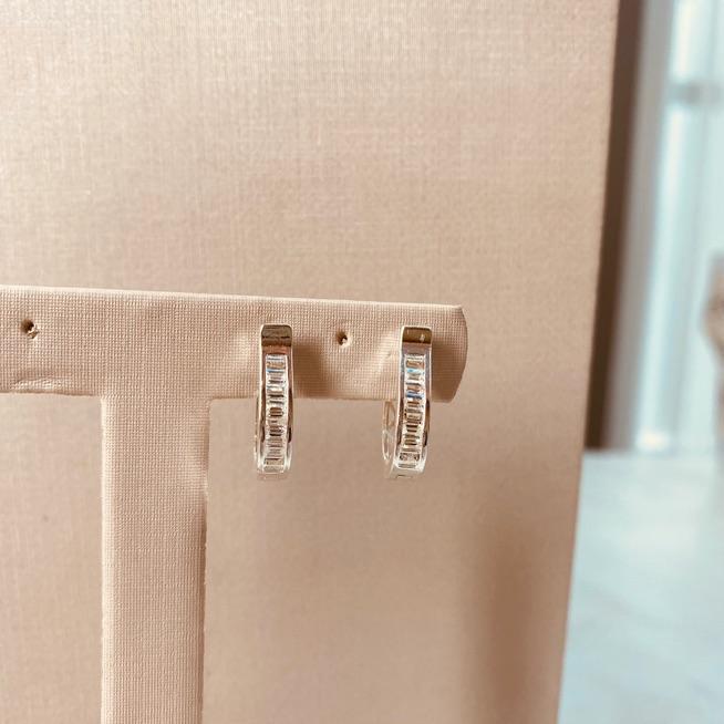 BR PRATA ARGOLA GOTA BAGUETE