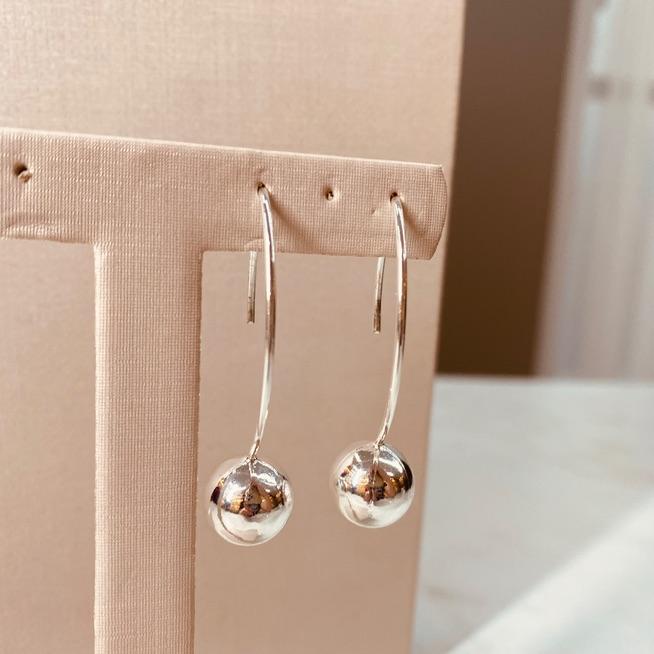 BR PRATA GANCHO GRANDE BOLA G