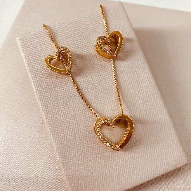 CJ OURO CORAÇÃO 3D