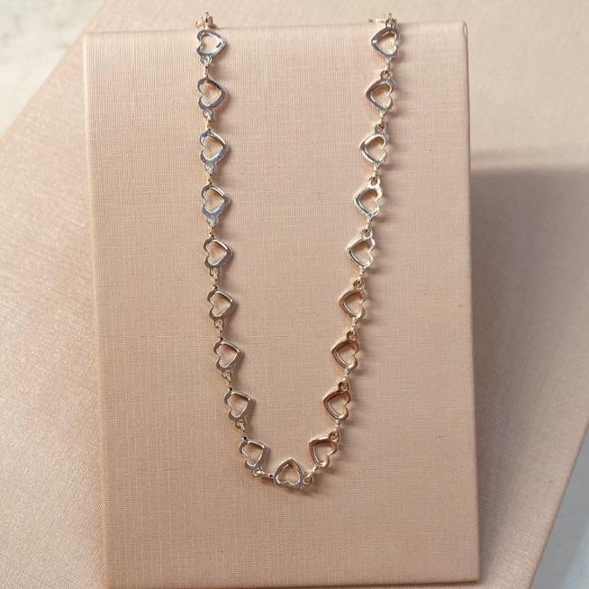 CK PRATA CORAÇÕES VAZADOS