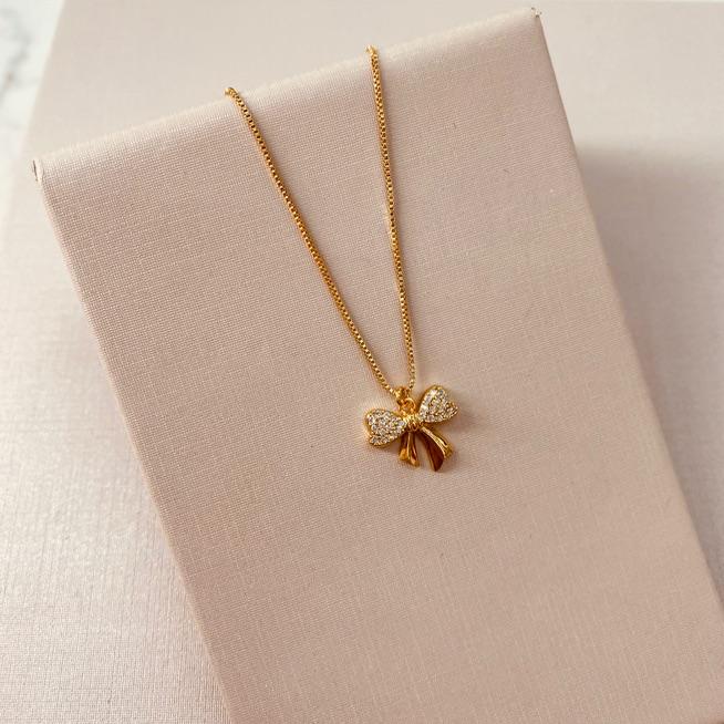 CL OURO LAÇO CRAVEJADO