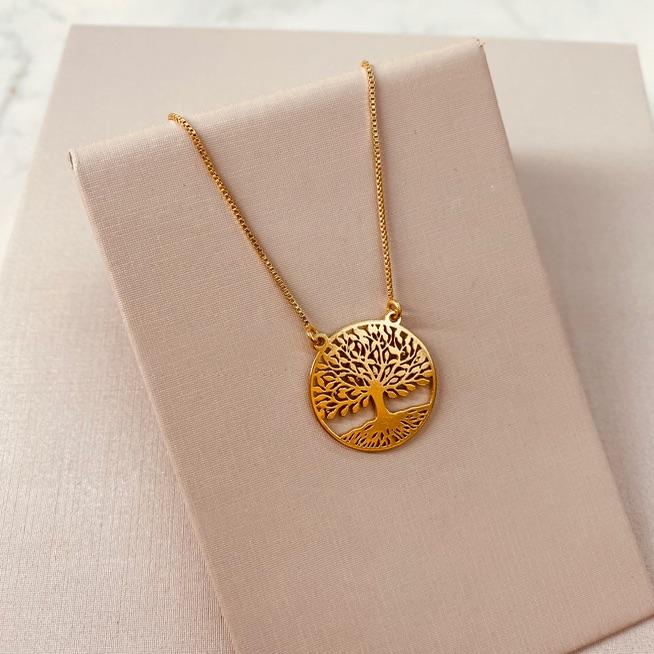 CL OURO MANDALA ARVORE DA VIDA VAZADA