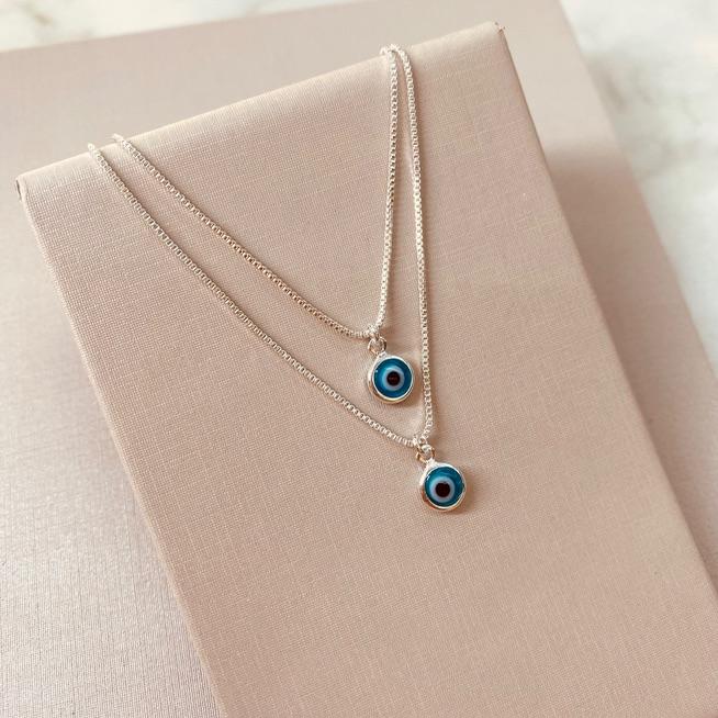 CL PRATA DUPLO OLHO GREGO