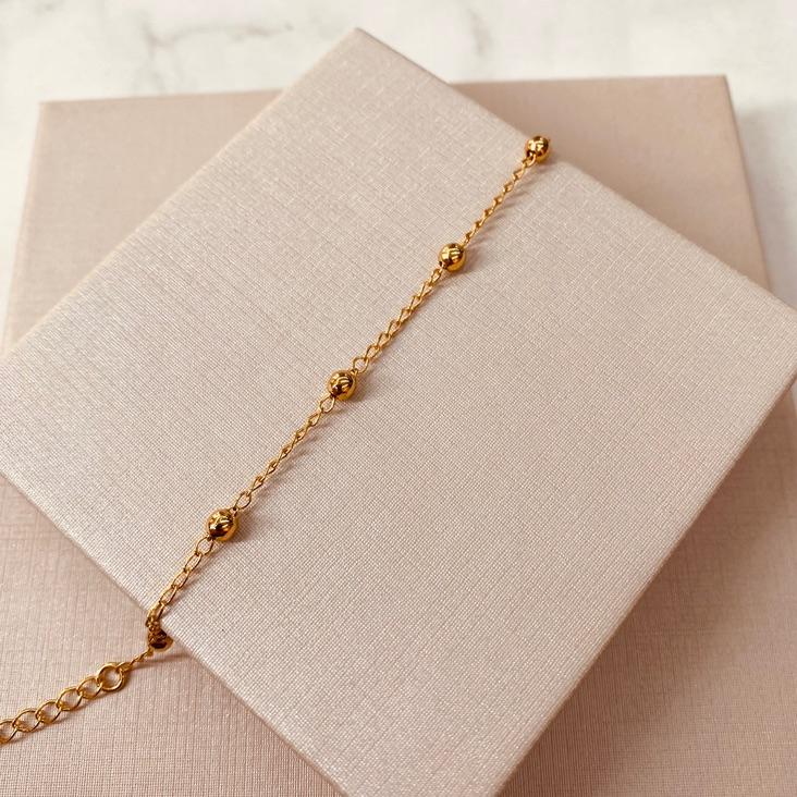 PL OURO BOLINHAS ESPASSADAS INFANTIL