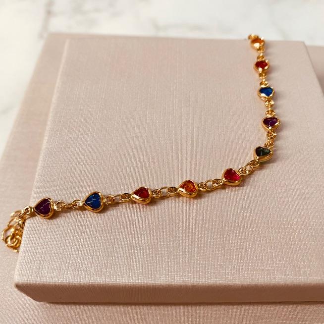 PL OURO CORAÇÕES COLOR