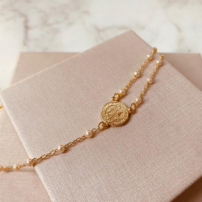 PL OURO SÃO BENTO PEROLAS P