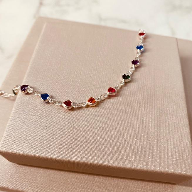 PL PRATA CORAÇÕES COLOR