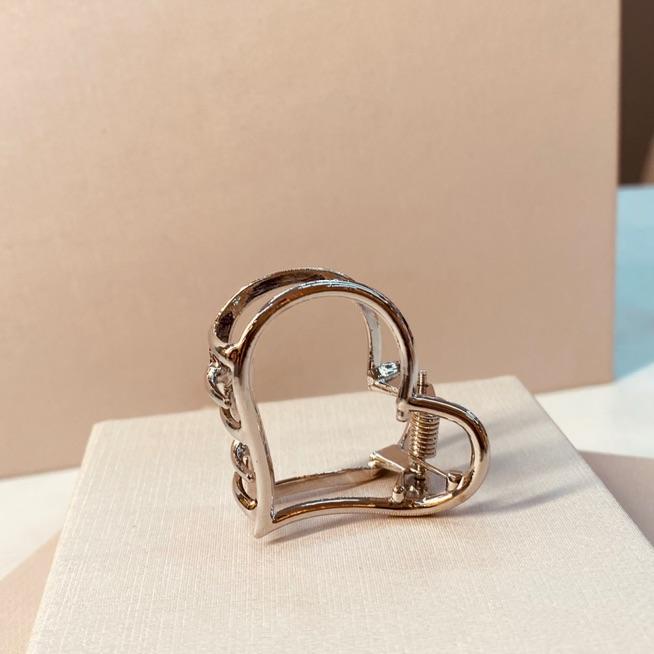 PRENDEDOR PRATA CORAÇÃO