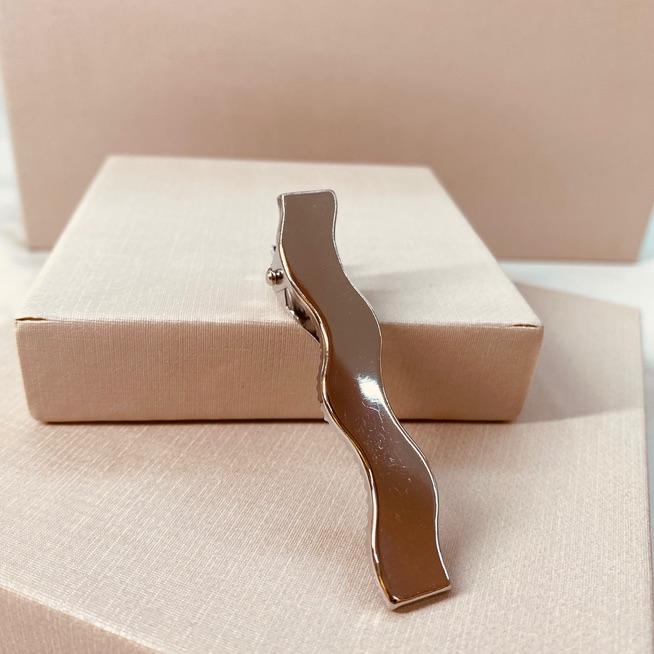 PRESILHA PRATA ONDULADA